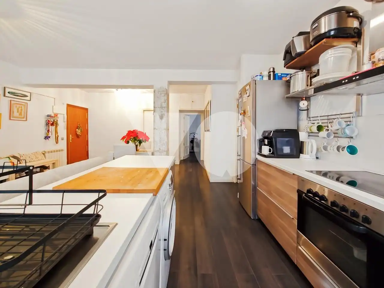 Kitchen of Ground floor for sale in  Madrid Capital  with Air Conditioner, Heating and Furnished