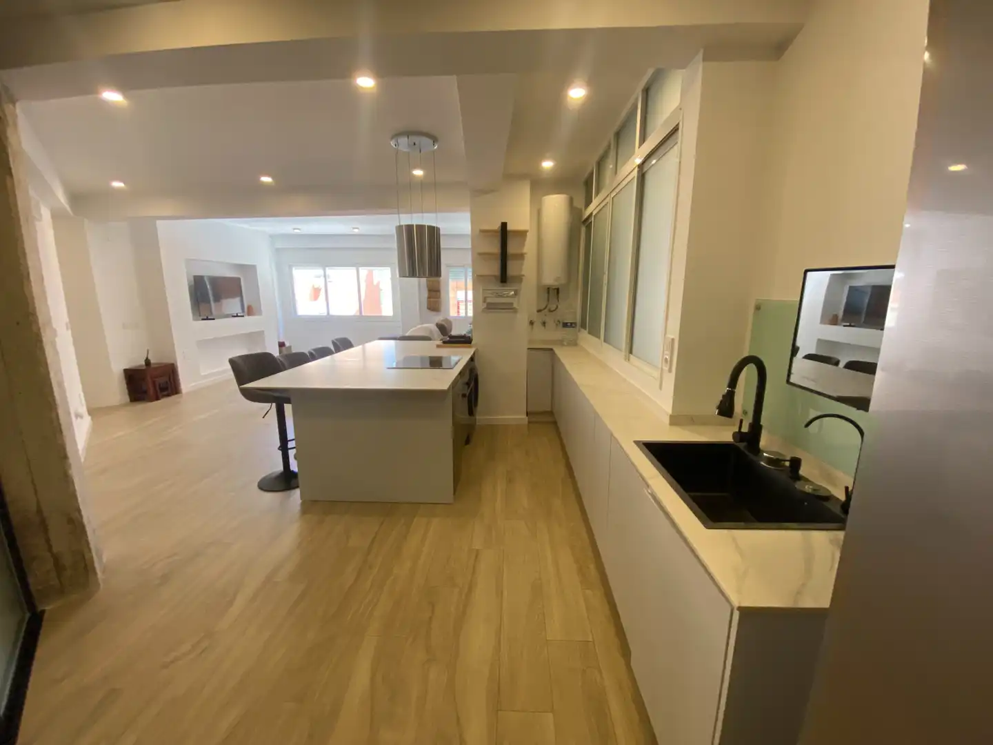 Kitchen of Apartments for rent in Málaga  with Air Conditioner, Furnished and Oven