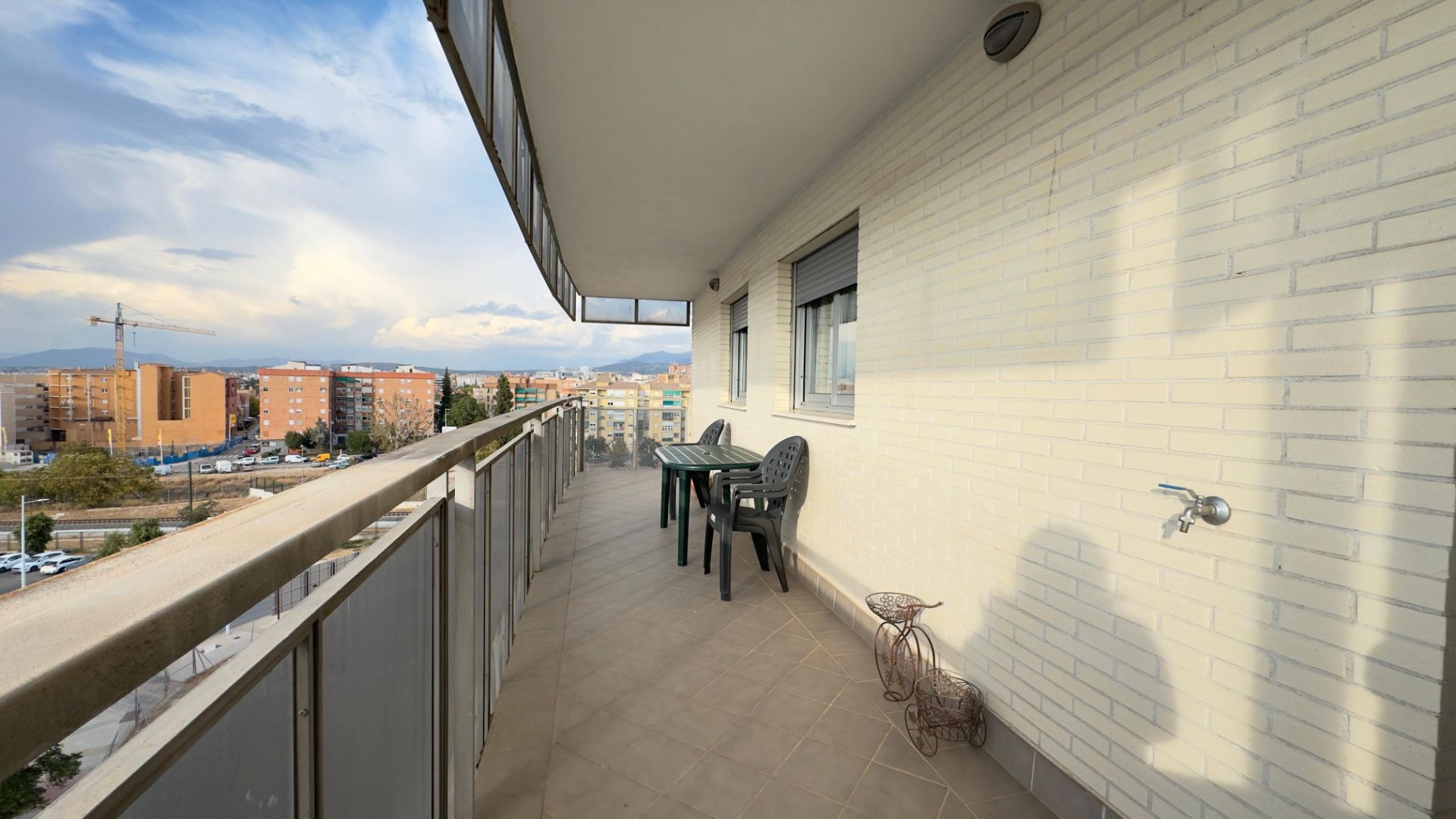 Terrace of Flat to rent in  Granada Capital  with Heating, Terrace and Furnished