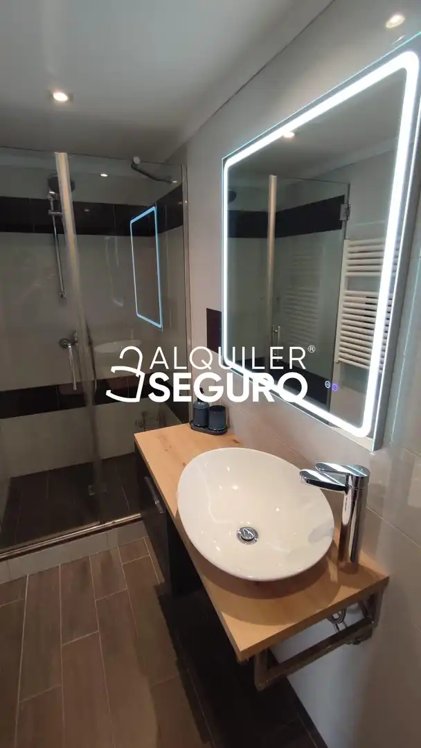 Bathroom of Flat for rent in Madrid  with Heating, Storage room and Furnished
