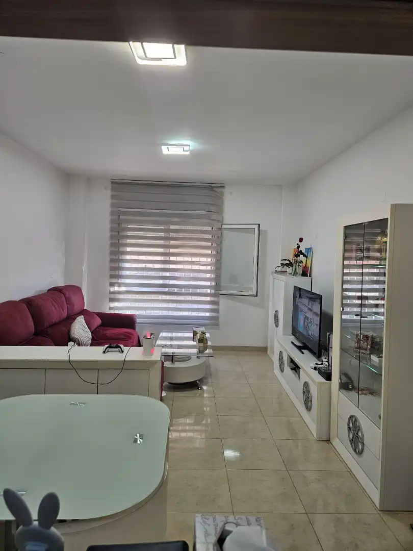 Sala de estar de Piso en venta en Roquetas de Mar con Amueblado