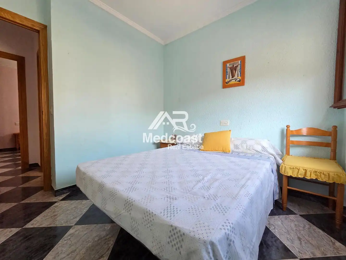 Bedroom of Flat for sale in Garrucha  with Air Conditioner, Terrace and Furnished