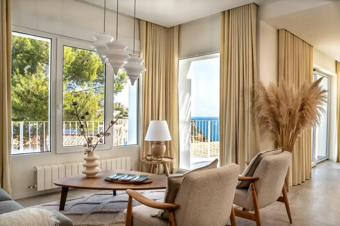 Sala de estar de Casa o chalet de alquiler en Jávea / Xàbia con Aire acondicionado, Trastero y Piscina