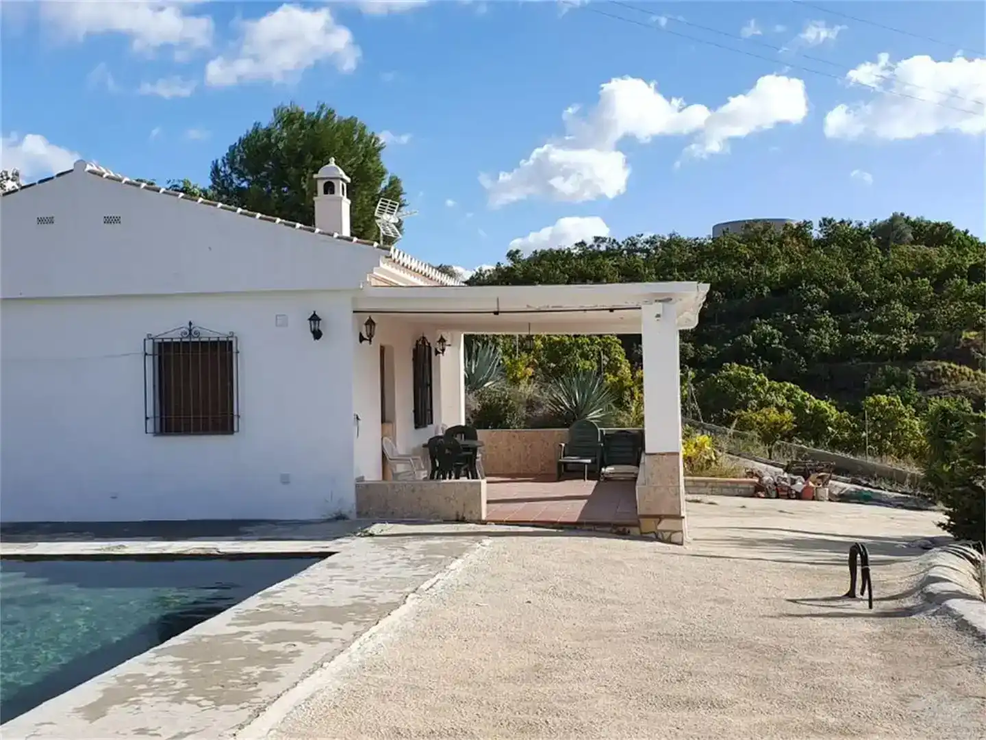 Vista exterior de Finca rústica en venda en Frigiliana amb Piscina