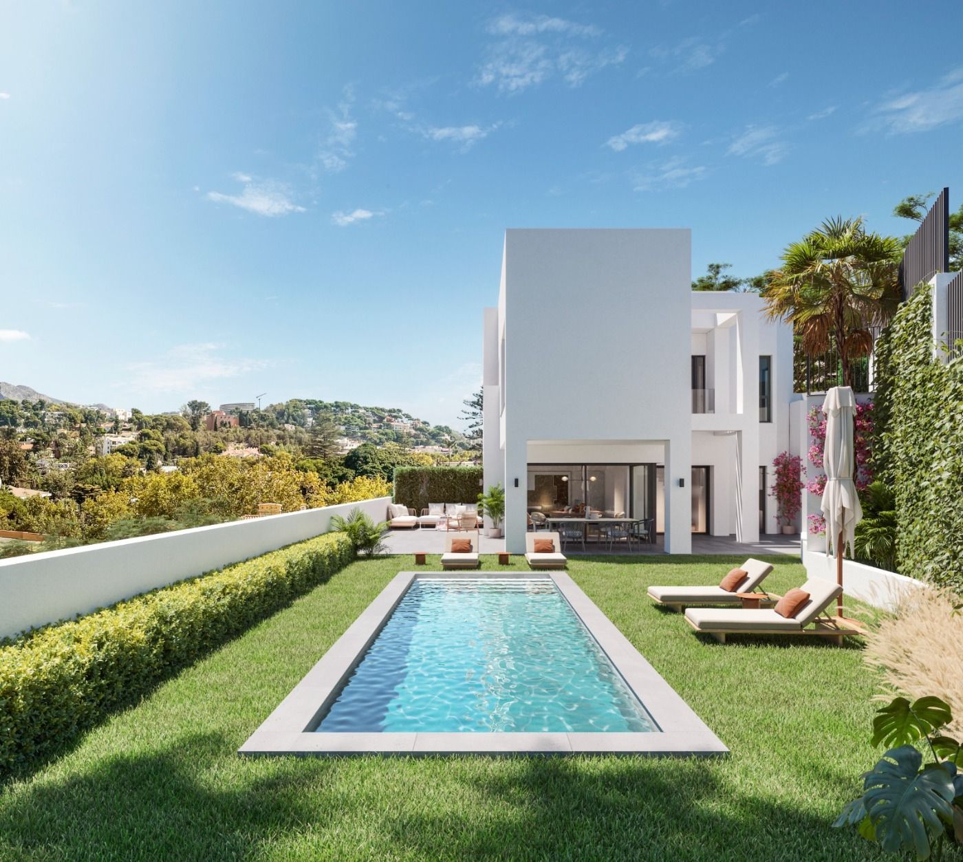 Exterior view of House or chalet for sale in Málaga Capital  with Air Conditioner, Private garden and Terrace