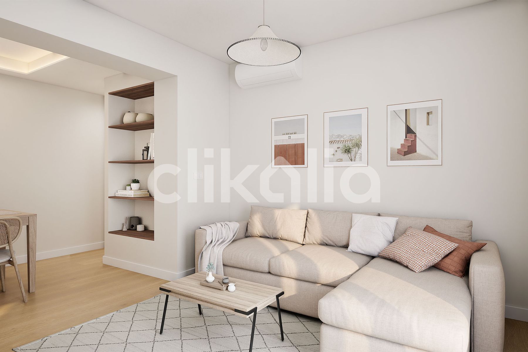 Living room of Flat for sale in  Madrid Capital  with Air Conditioner, Heating and Terrace