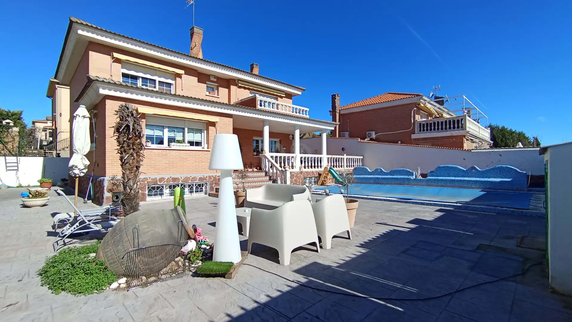 Garden of Houses for sale in Meco  with Heating, Terrace and Swimming Pool