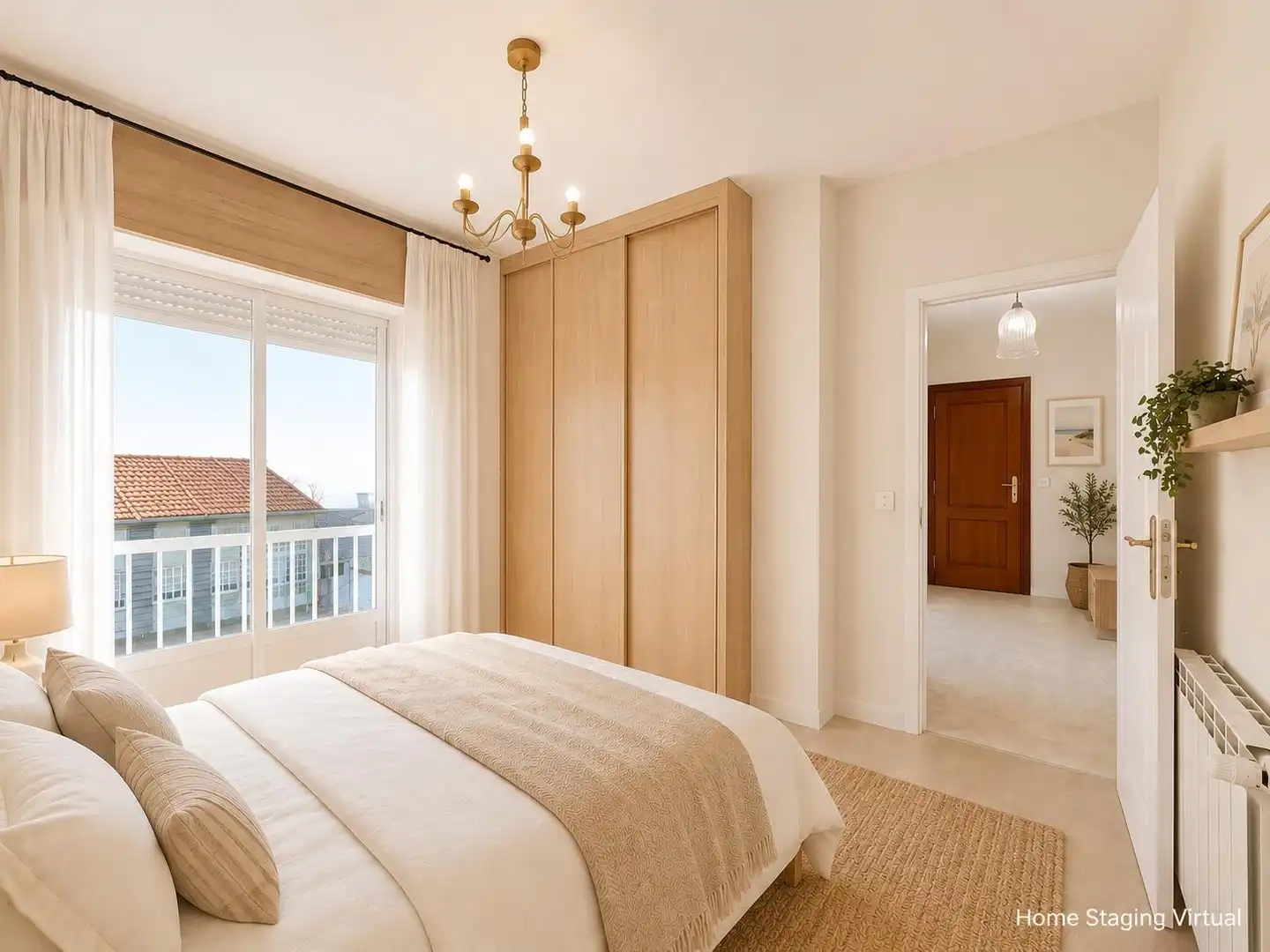 Habitación de Piso en venta en Vilanova de Arousa con Calefacción, Terraza y Amueblado