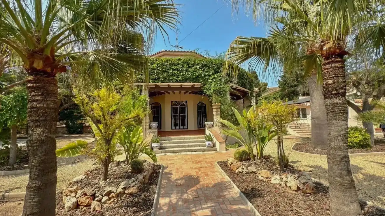 Vista exterior de Casa o xalet en venda en Alicante / Alacant amb Aire condicionat, Calefacció i Jardí privat