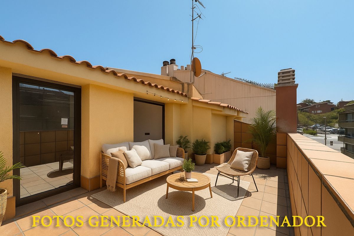Terrace of Flat for sale in Granollers  with Air Conditioner, Heating and Parquet flooring