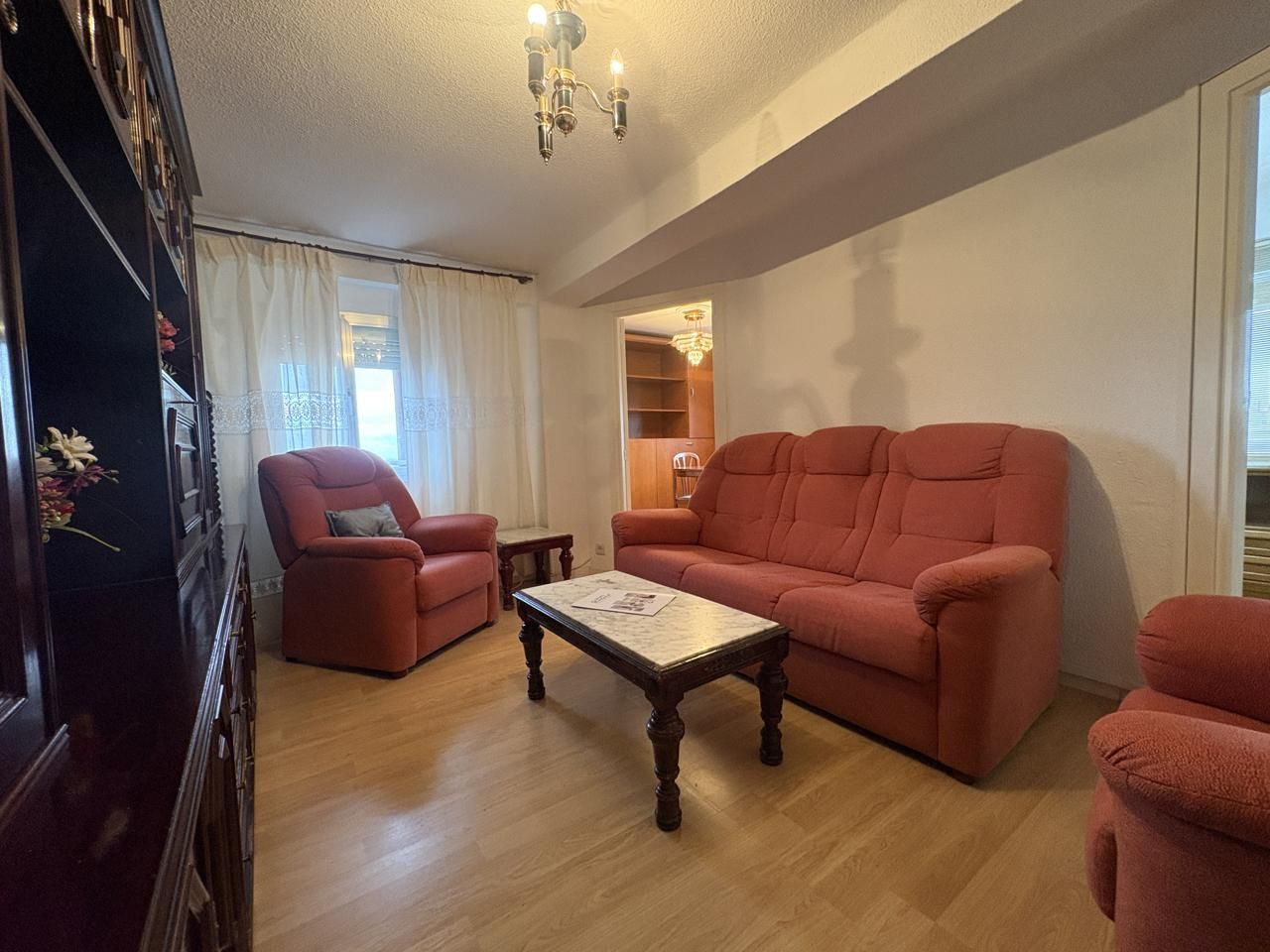 Living room of Flat to rent in  Madrid Capital  with Air Conditioner, Heating and Furnished