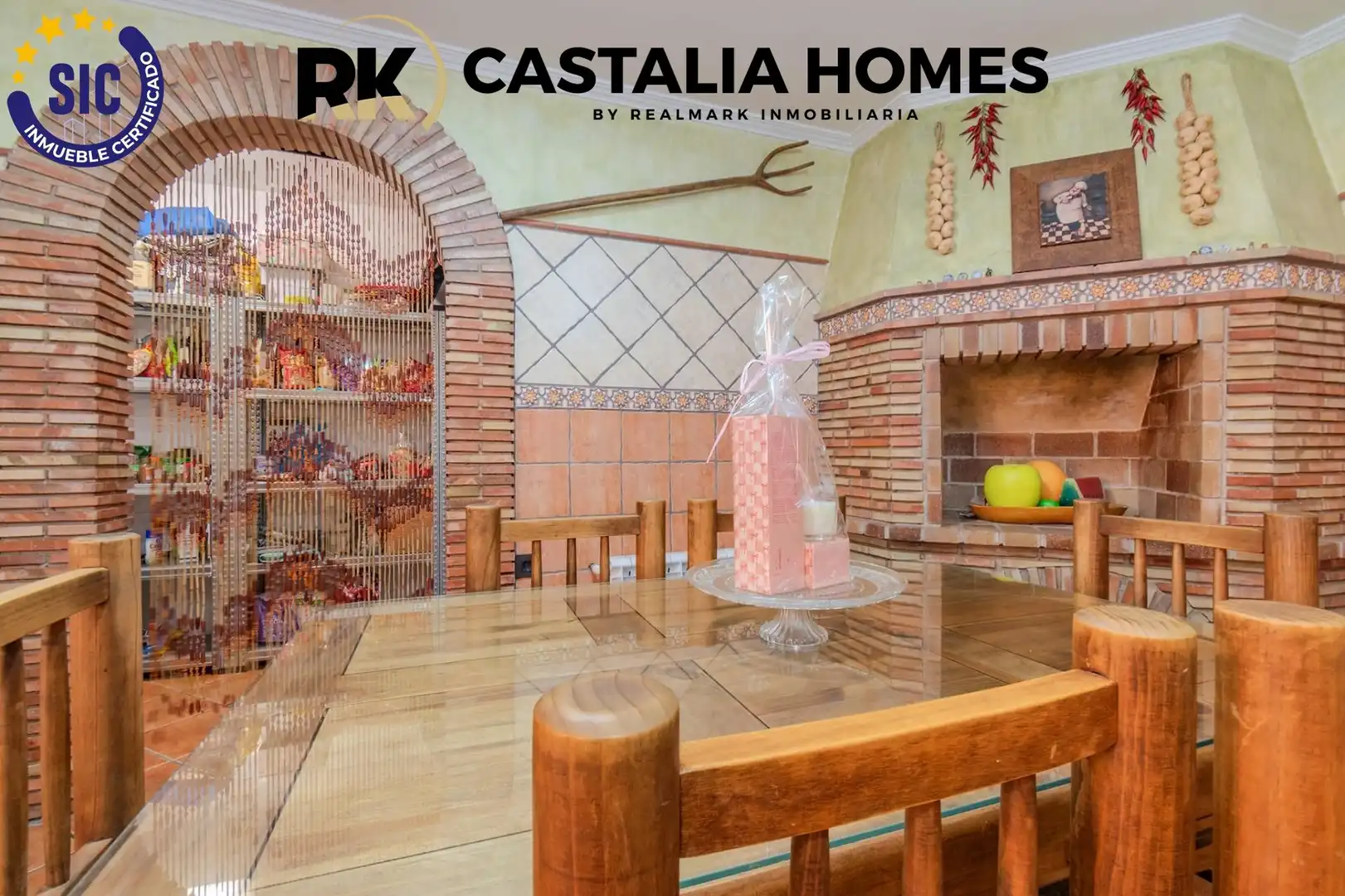Cuina de Casa o xalet en venda en Borriol amb Aire condicionat, Calefacció i Jardí privat