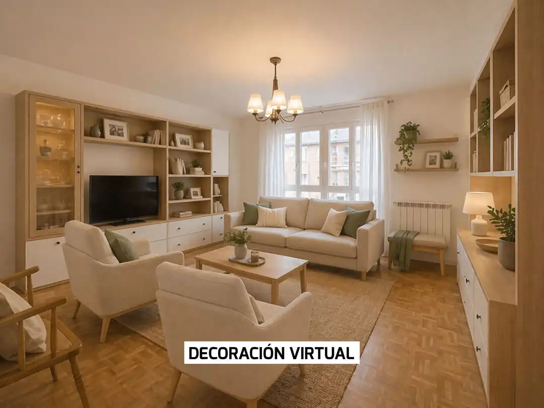 Living room of Flat for sale in Vitoria - Gasteiz  with Heating, Parquet flooring and Terrace