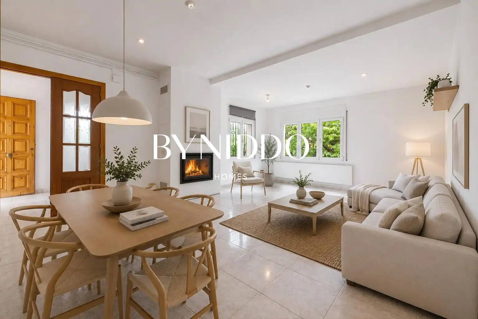 Sala d'estar de Casa o xalet en venda en Sant Cugat del Vallès amb Jardí privat, Terrassa i Traster