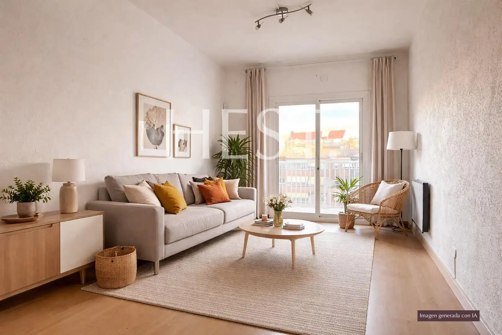 Sala de estar de Piso en venta en  Barcelona Capital con Calefacción