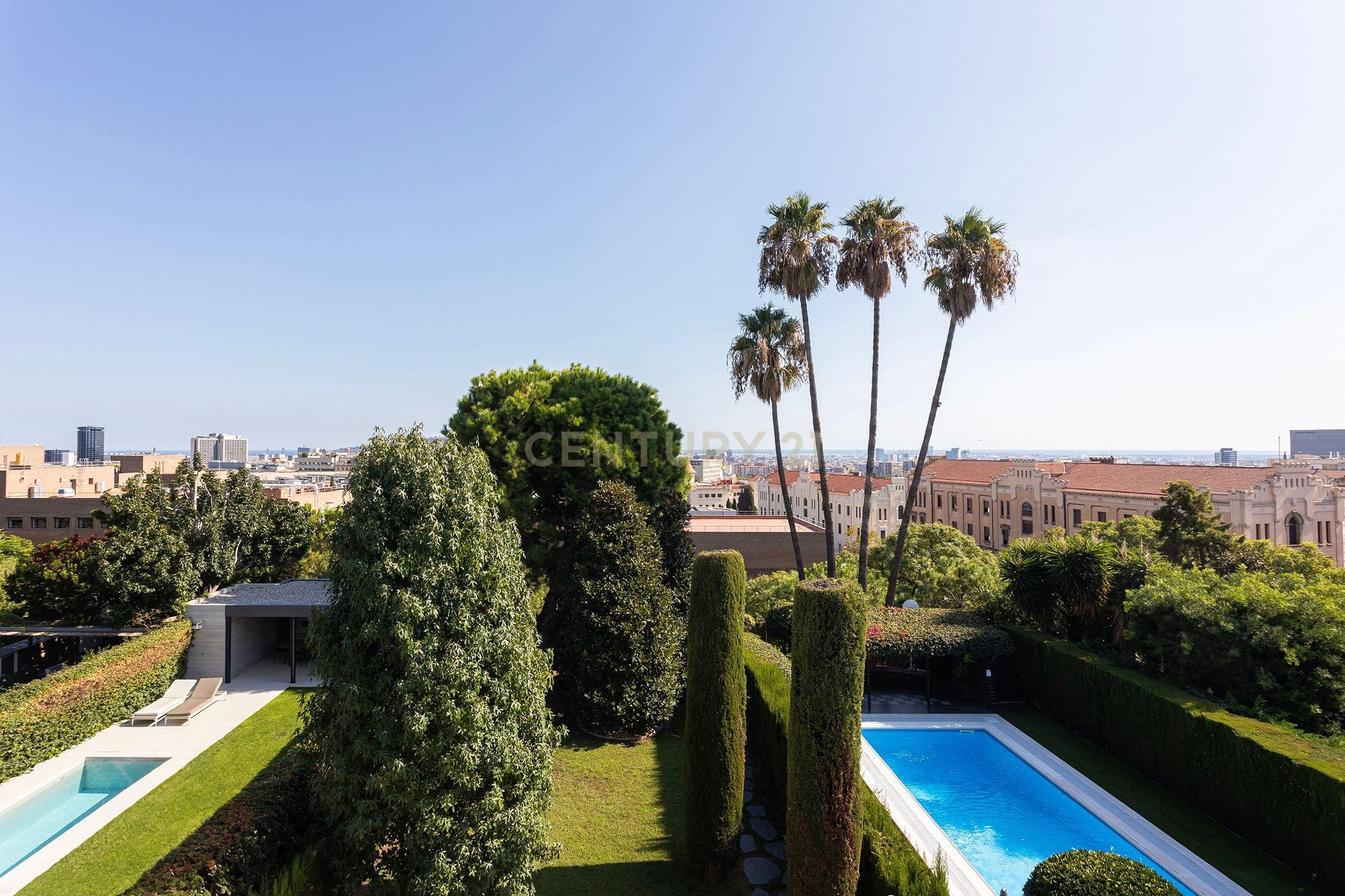 Garden of House or chalet for sale in  Barcelona Capital  with Air Conditioner, Private garden and Swimming Pool