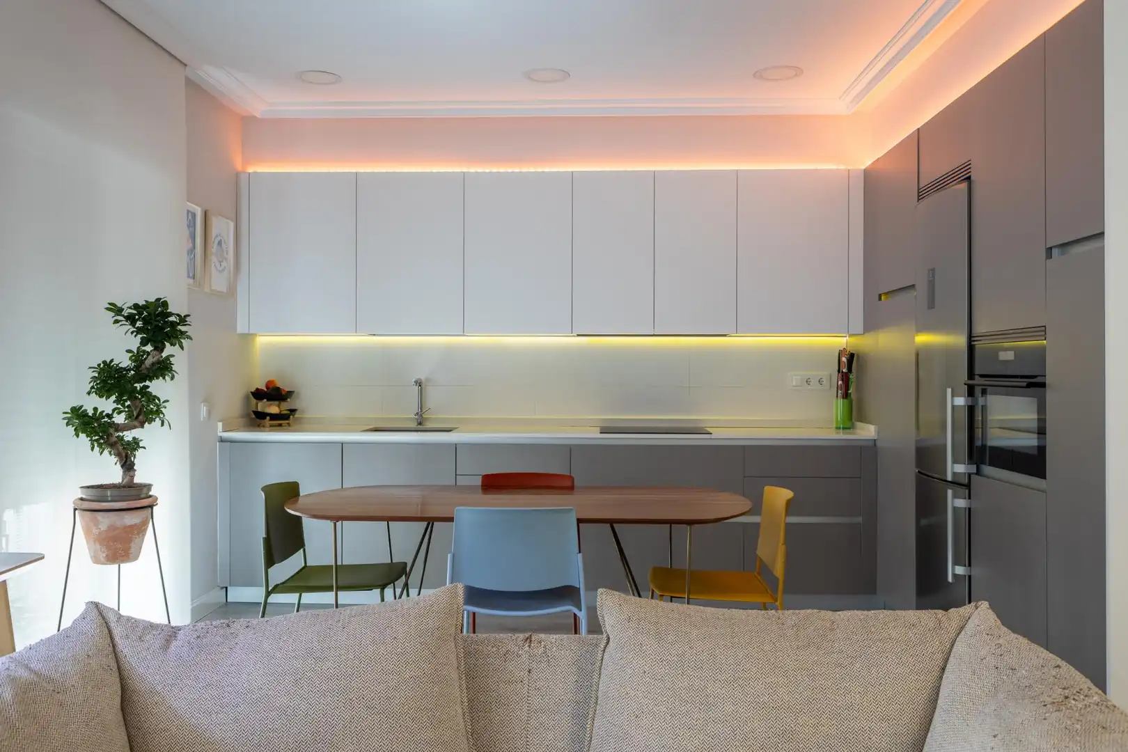 Cocina de Apartamento de alquiler en Madrid con Calefacción, Amueblado y Balcón