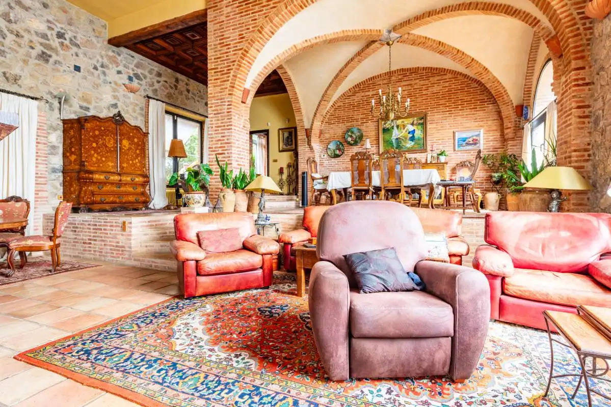 Sala de estar de Casa o chalet en venta en Gilet con Calefacción, Jardín privado y Terraza