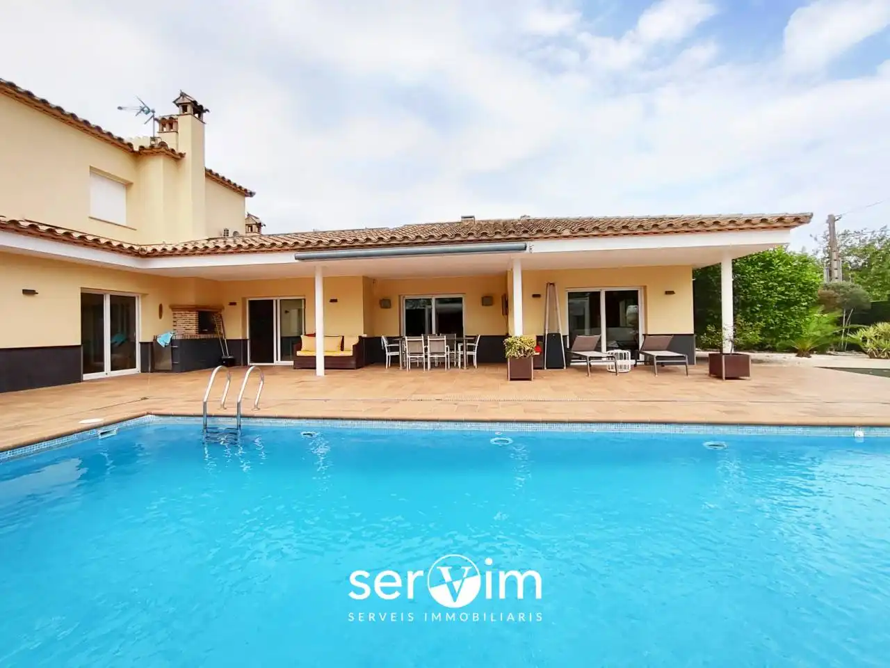 Swimming pool of Houses for sale in Llagostera  with Air Conditioner, Private garden and Terrace
