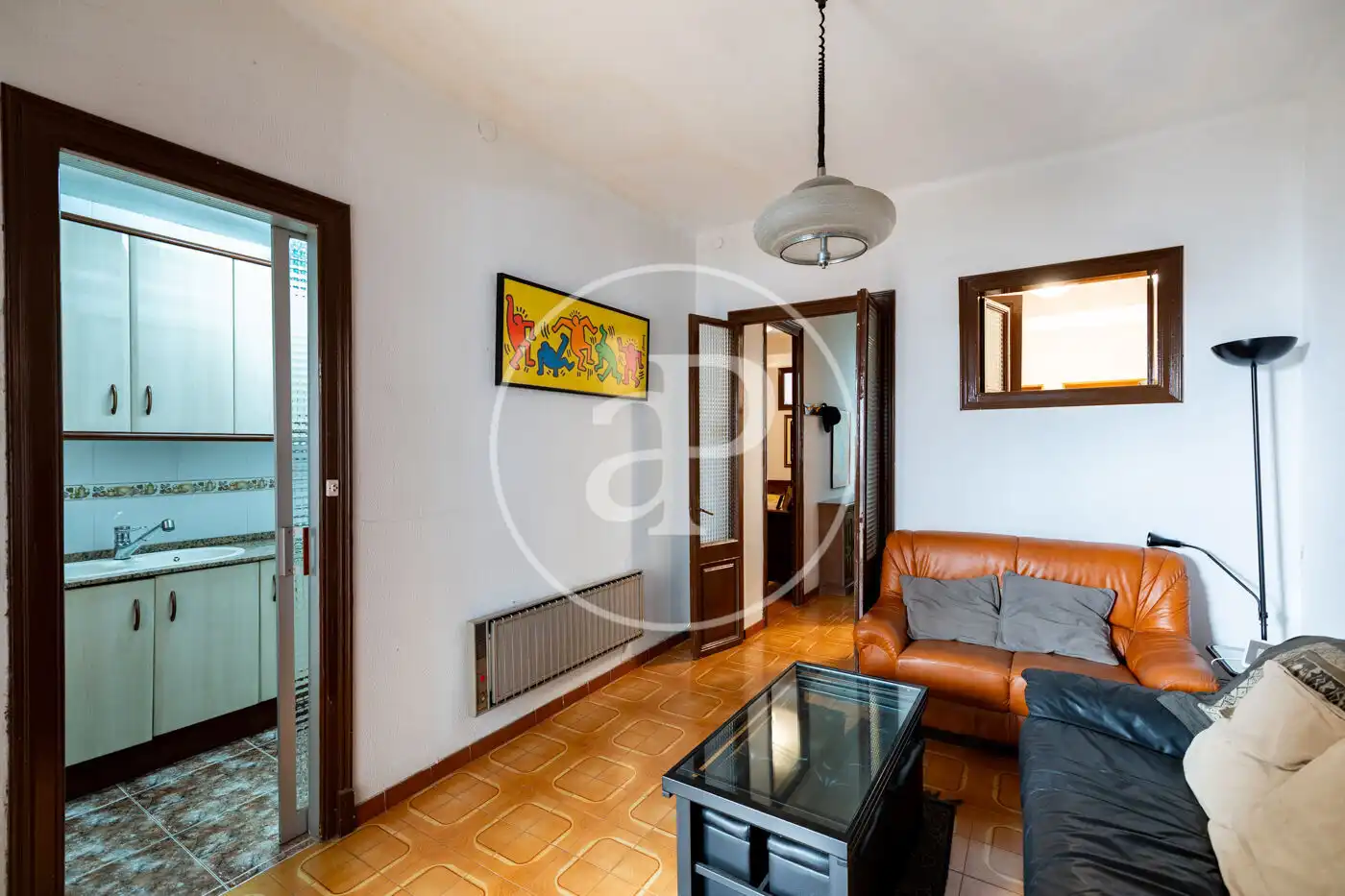 Sala d'estar de Casa adosada en venda en Barcelona amb Aire condicionat, Calefacció i Terrassa