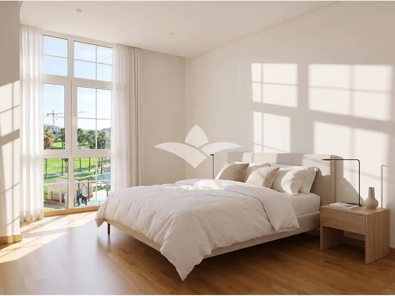 Bedroom of Attic for sale in Oliva  with Air Conditioner, Parquet flooring and Terrace