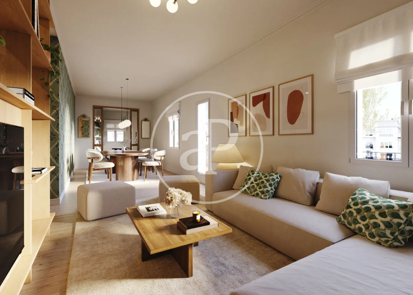 Living room of Attic for sale in  Madrid Capital  with Air Conditioner, Heating and Terrace