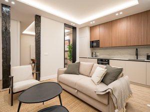 Living room of Flat for sale in  Madrid Capital  with Air Conditioner, Heating and Furnished