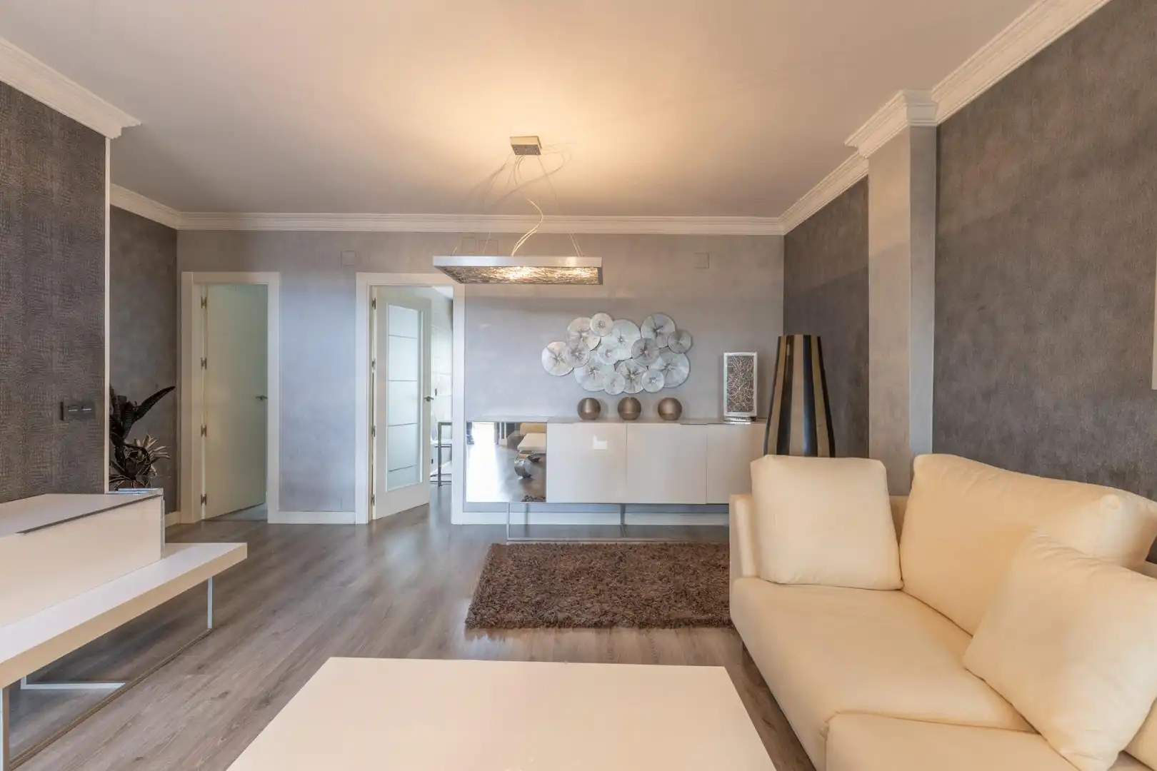 Sala de estar de Casa adosada en venta en Güevéjar con Calefacción, Amueblado y Balcón