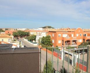 Exterior view of Single-family semi-detached for sale in Dénia  with Air Conditioner, Private garden and Storage room