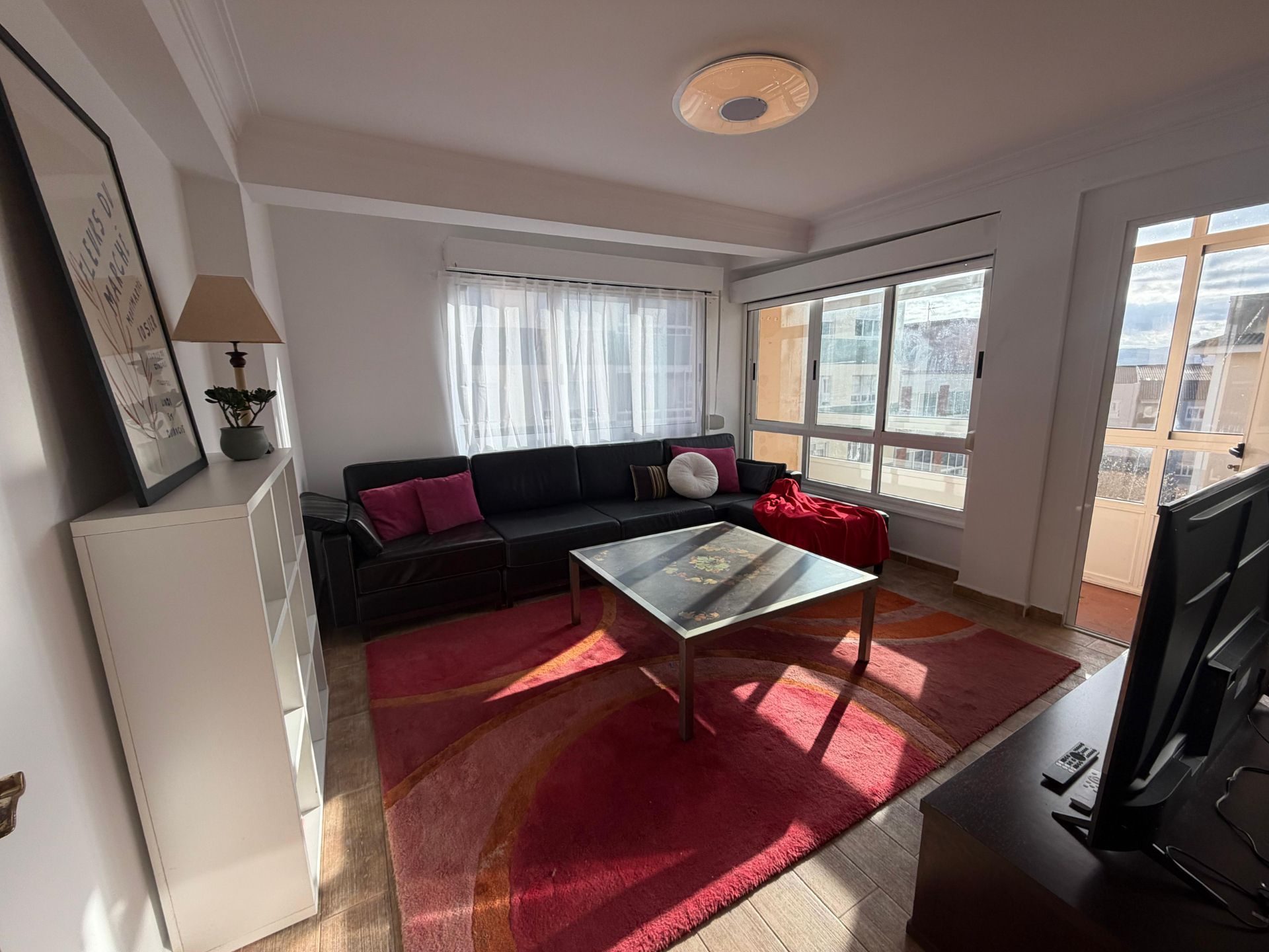 Living room of Flat for rent in Ferrol  with Terrace, Furnished and Oven