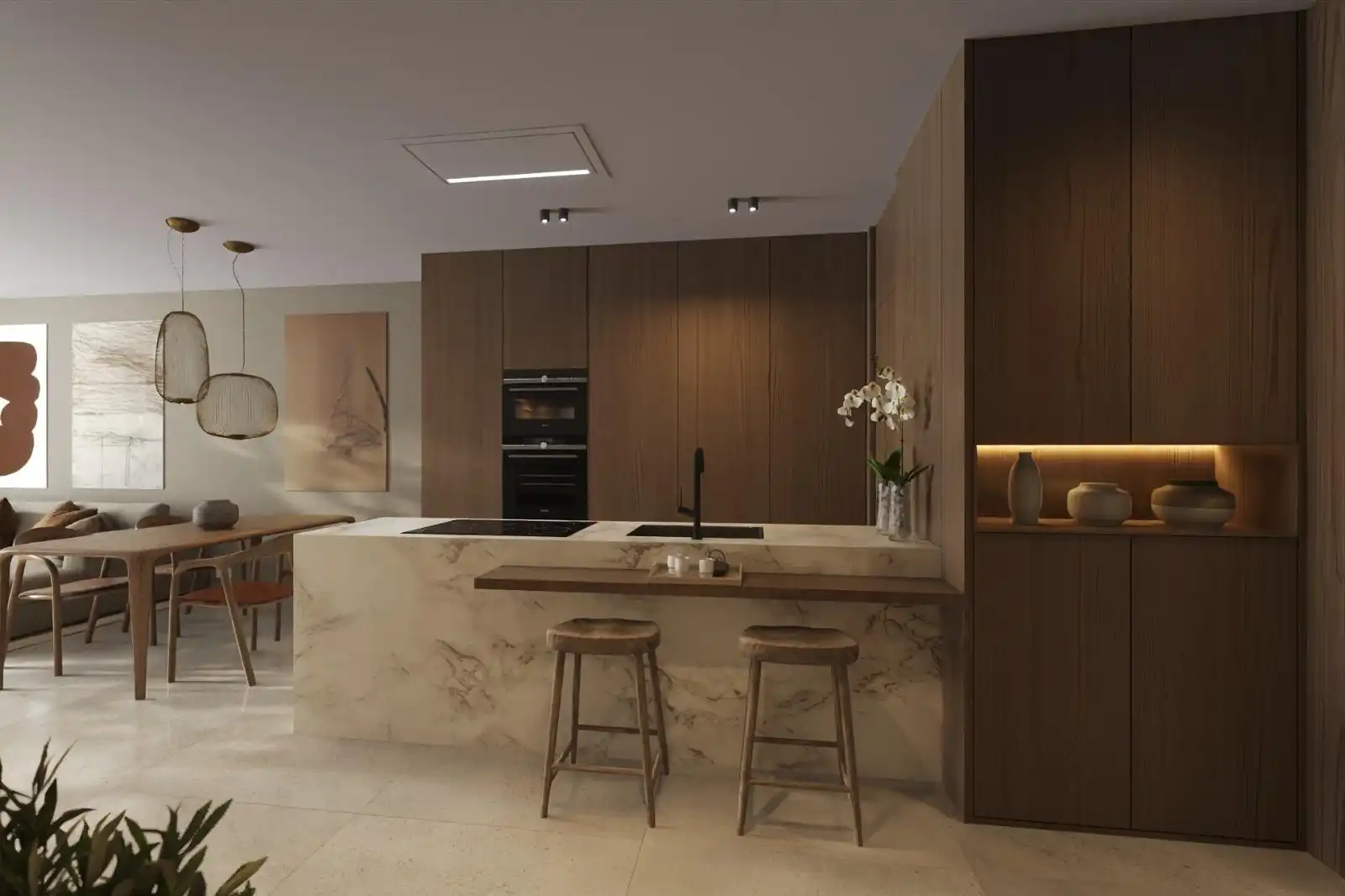 Kitchen of Apartments for sale in Guardamar del Segura  with Air Conditioner, Terrace and Community pool