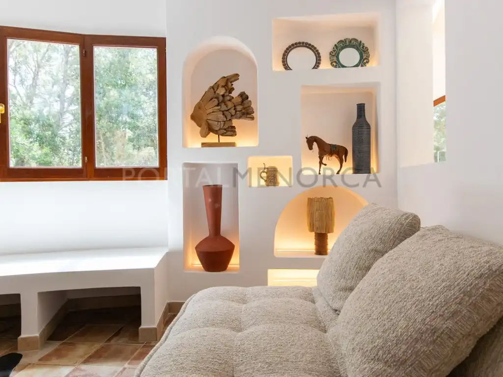 Sala de estar de Finca rústica en venta en Ferreries con Piscina