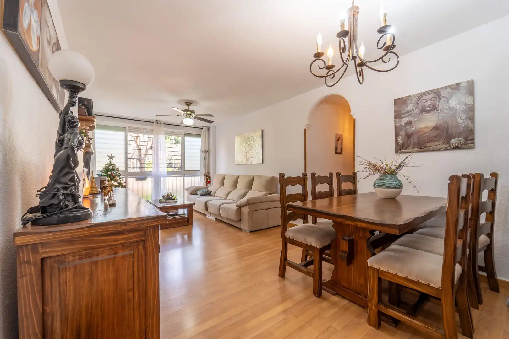 Sala de estar de Piso en venta en Mijas con Amueblado