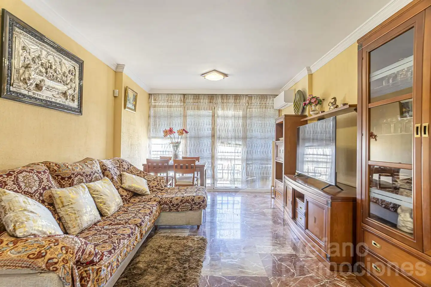 Sala de estar de Piso de alquiler en Málaga con Aire acondicionado, Terraza y Amueblado