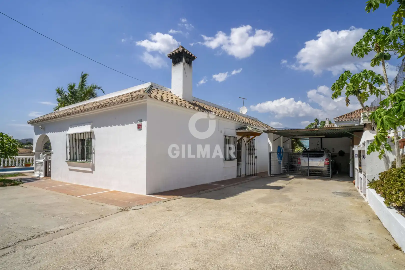 Vista exterior de Casa o xalet en venda en Estepona amb Jardí privat i Piscina