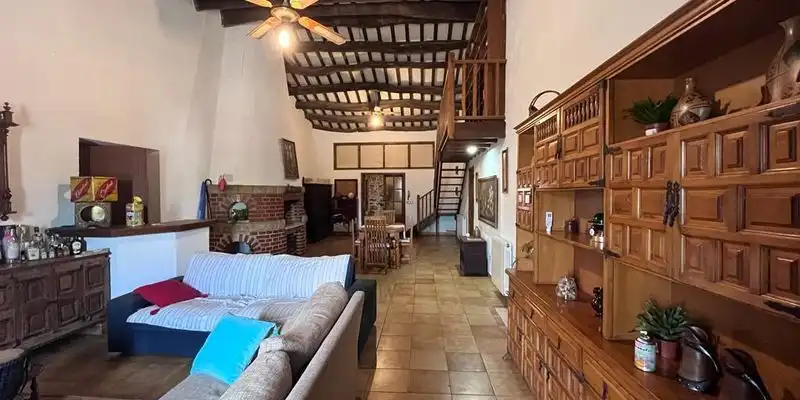 Sala d'estar de Casa o xalet en venda en Sant Vicenç de Montalt amb Aire condicionat i Moblat