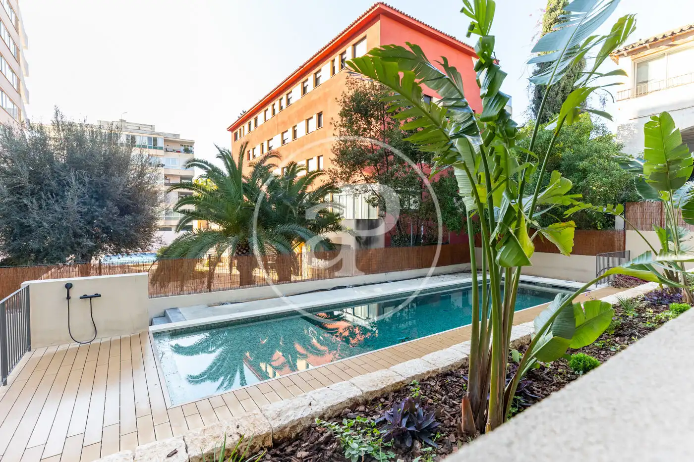 Swimming pool of Flat for sale in  Palma de Mallorca  with Air Conditioner, Heating and Private garden