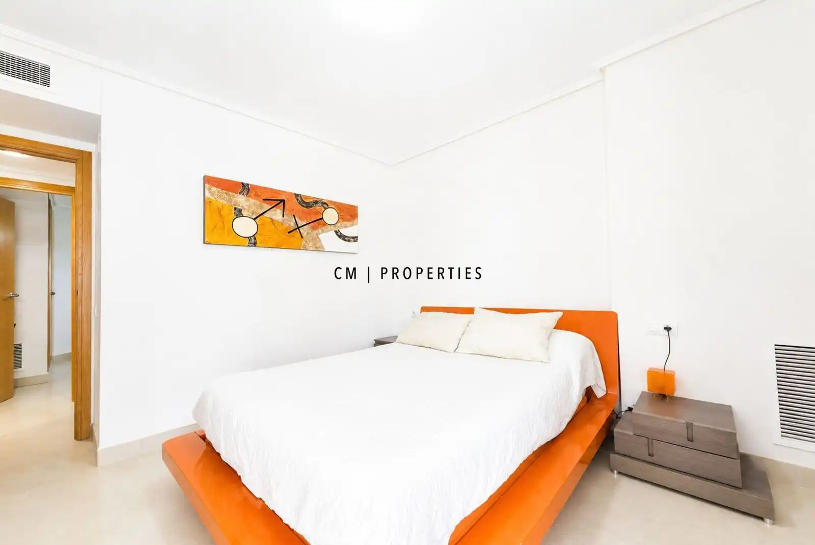 Schlafzimmer von Wohnung zur Miete in Alboraya mit Klimaanlage, Heizung und Terrasse
