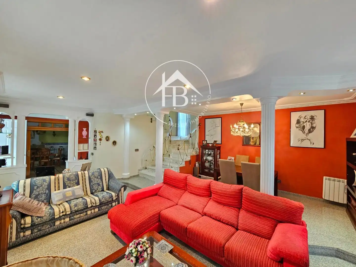 Living room of Houses for sale in San Vicente del Raspeig / Sant Vicent del Raspeig  with Air Conditioner, Heating and Terrace