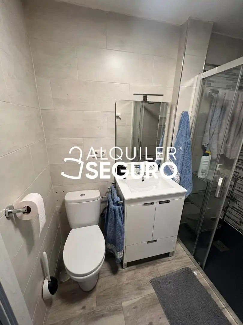 Baño de Piso de alquiler en Madrid con Calefacción y Amueblado