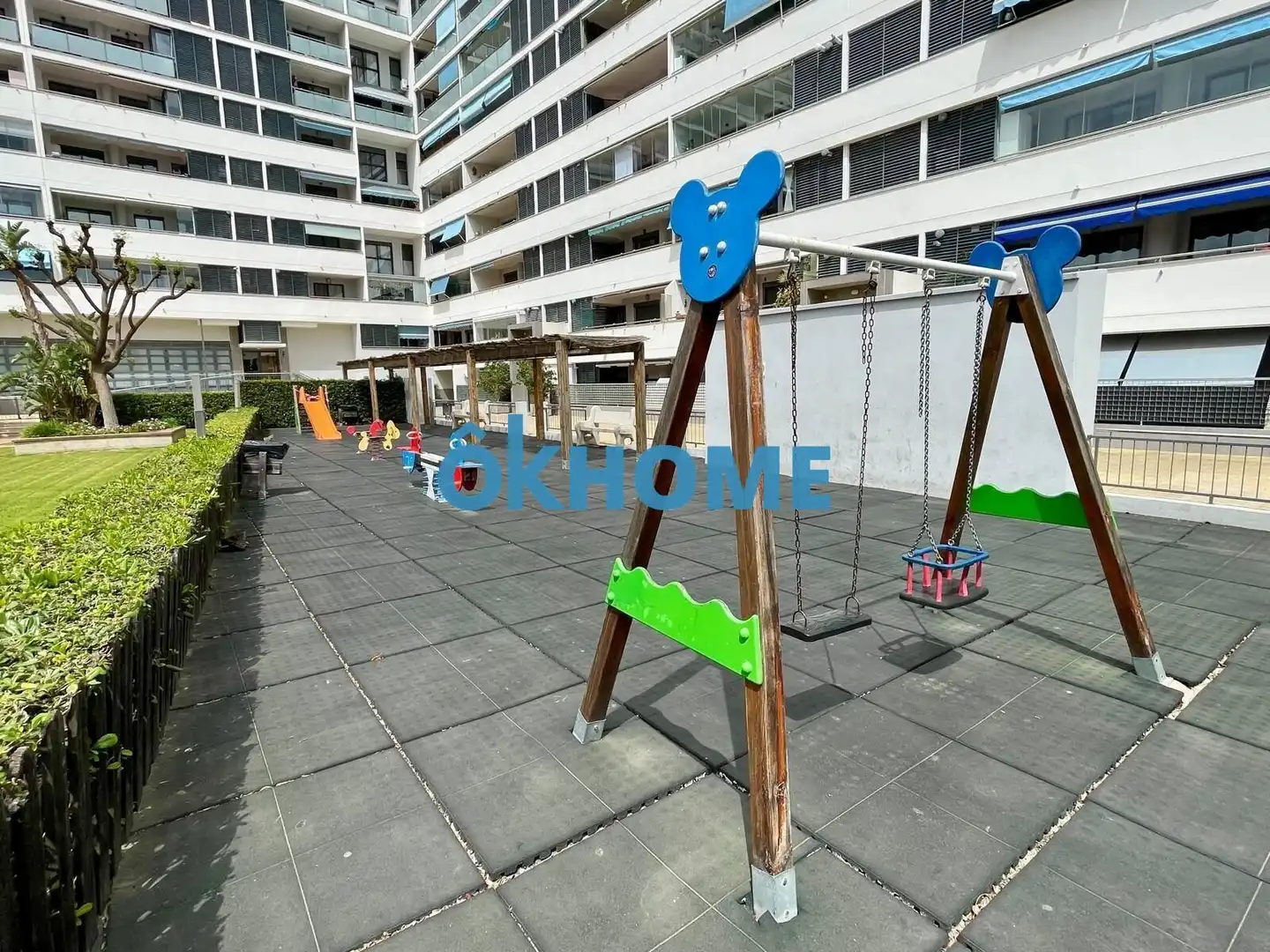 Terraza de Piso de alquiler en Valencia con Aire acondicionado, Jardín privado y Terraza
