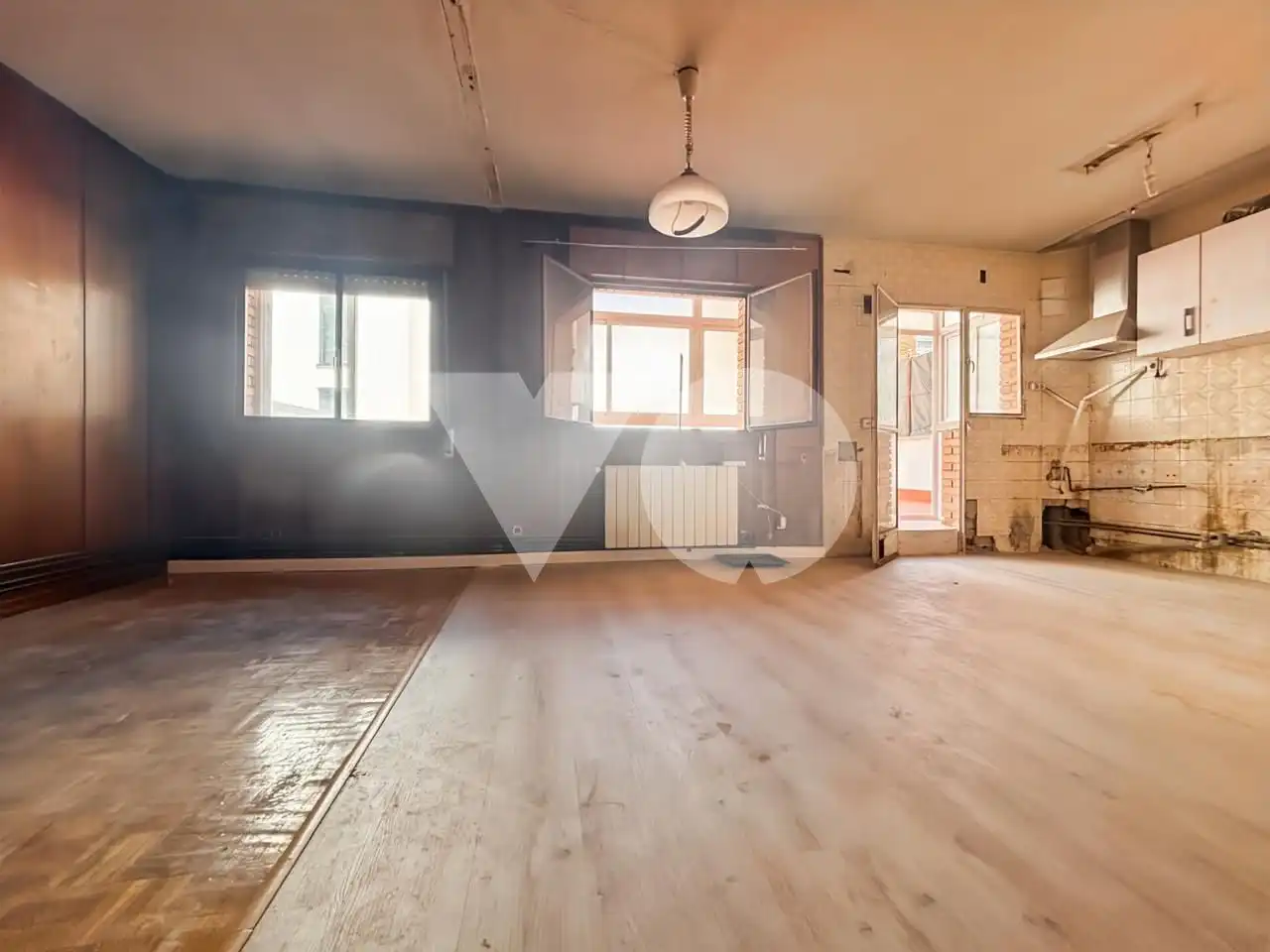 Living room of Flat for sale in Madrid  with Heating, Parquet flooring and Terrace