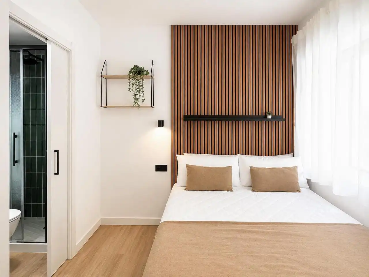 Schlafzimmer von Wohnung zur Miete in Valladolid mit Klimaanlage und Möbliert