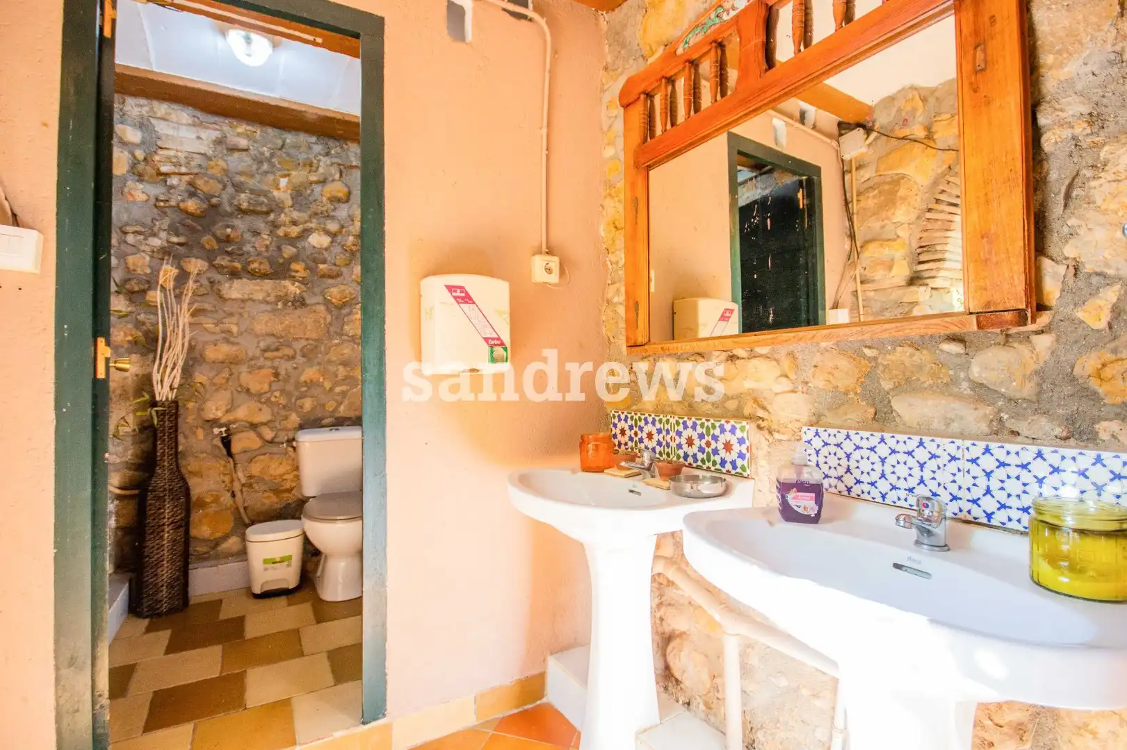 Bathroom of Country homes for sale in Cistella  with Air Conditioner, Private garden and Terrace