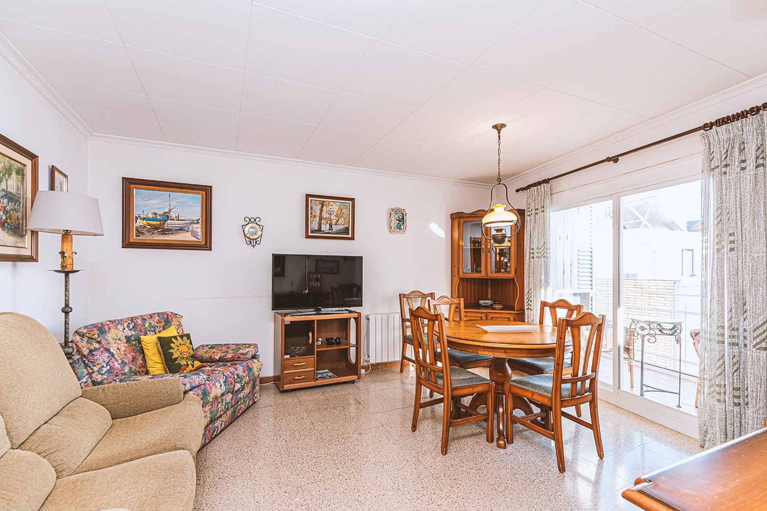 Living room of Flat for sale in Sant Pol de Mar  with Heating and Terrace