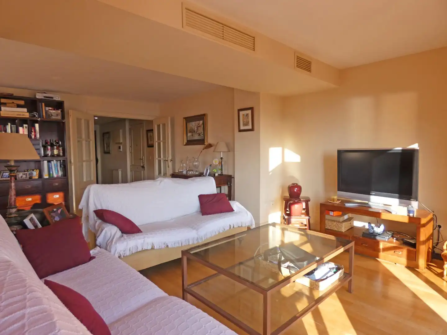 Sala d'estar de Pis de lloguer en Alicante / Alacant amb Aire condicionat, Calefacció i Moblat