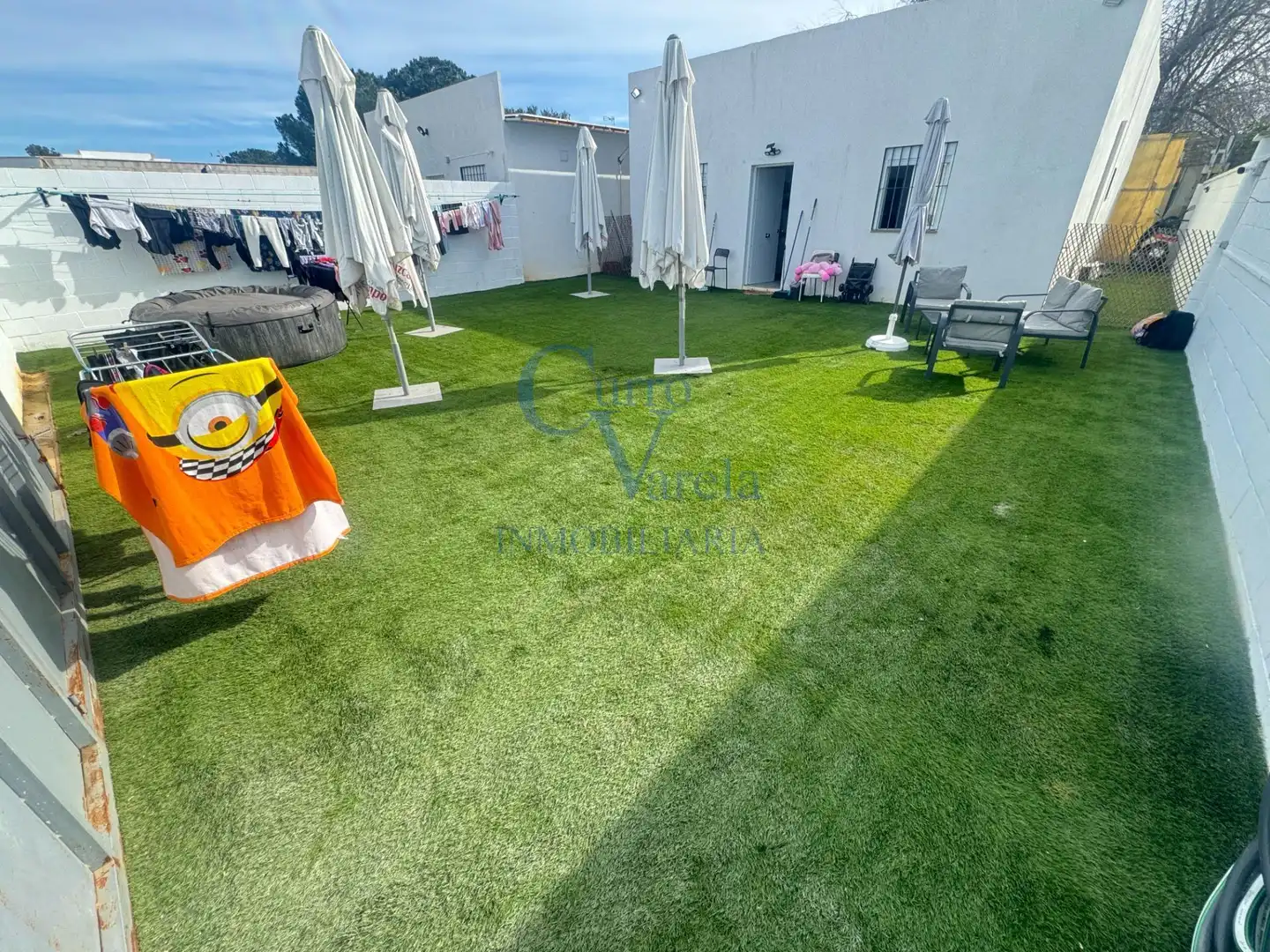 Terraza de Finca rústica en venta en Dos Hermanas con Aire acondicionado, Calefacción y Jardín privado