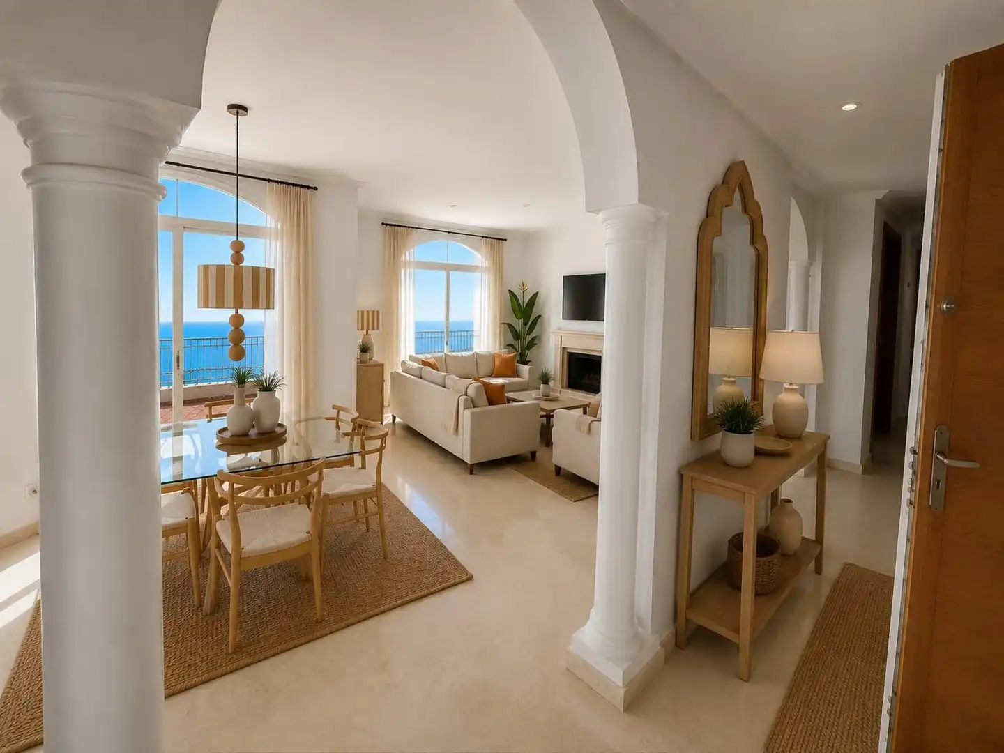 Sala de estar de Ático en venta en Manilva con Calefacción, Terraza y Trastero