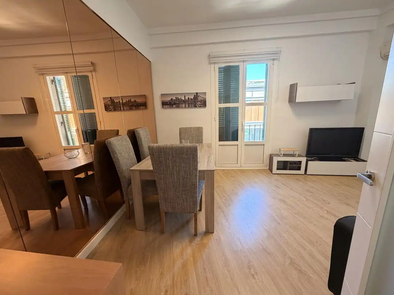 Comedor de Piso de alquiler en Alicante / Alacant con Aire acondicionado y Amueblado