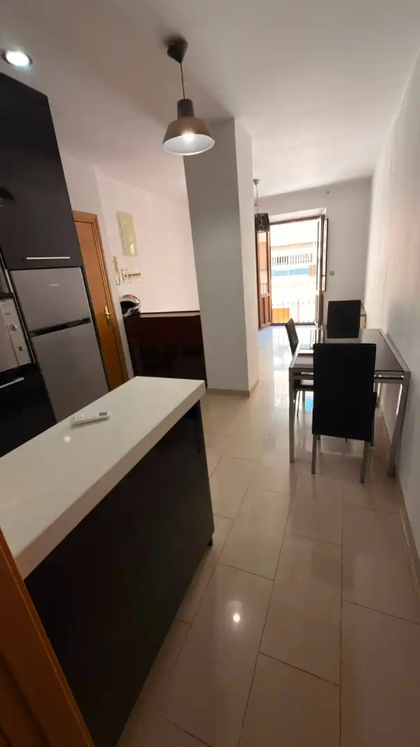 Cuina de Apartament de lloguer en Granada amb Moblat, Rentadora i Microones